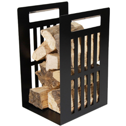 Straight Lines log store in black